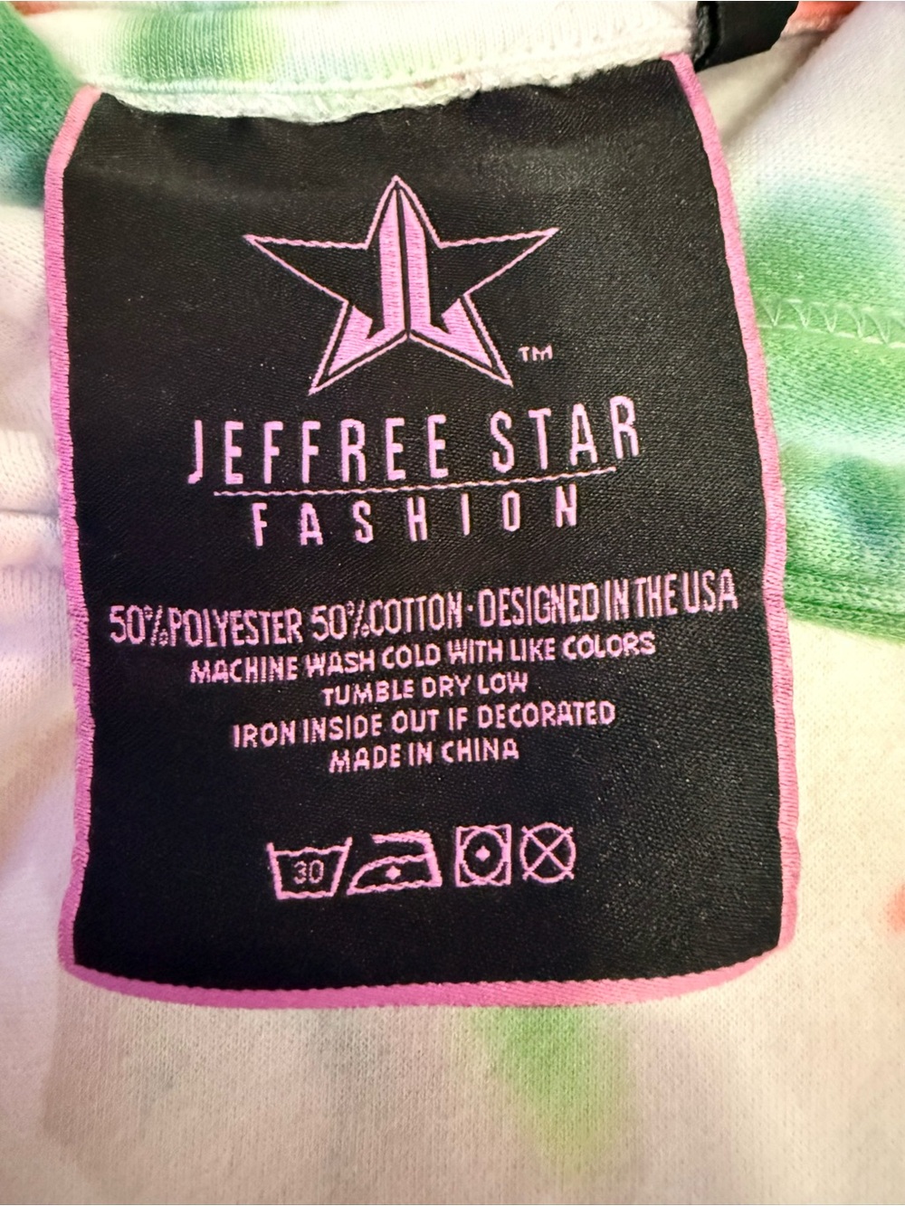2x Jeffree Star Fashion Christmas tie-dye hoodie - Picture 3 of 9